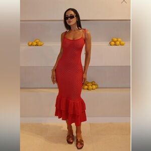 Meshki Bianca Knit Midi Dress